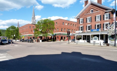 The main intersection in Montpelier_looking northeast